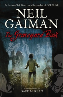 La copertina di The Graveyard Book